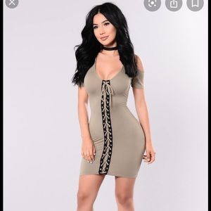 Fashion nova olive dress